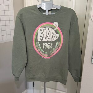Vinyl Threads Pink Floyd Green Sweatshirt